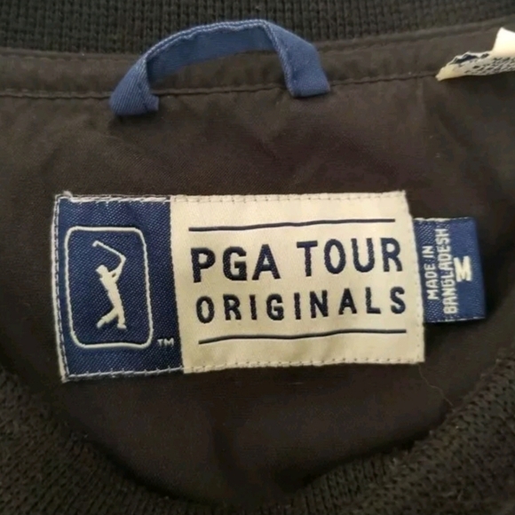 Vintage PGA TOUR Mens Golf Windbreaker Jacket Size Medium Pullover Pocket Logo. - Picture 9 of 9